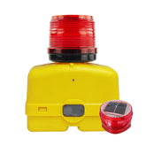 360-Degree Solar Barricade Warning Light